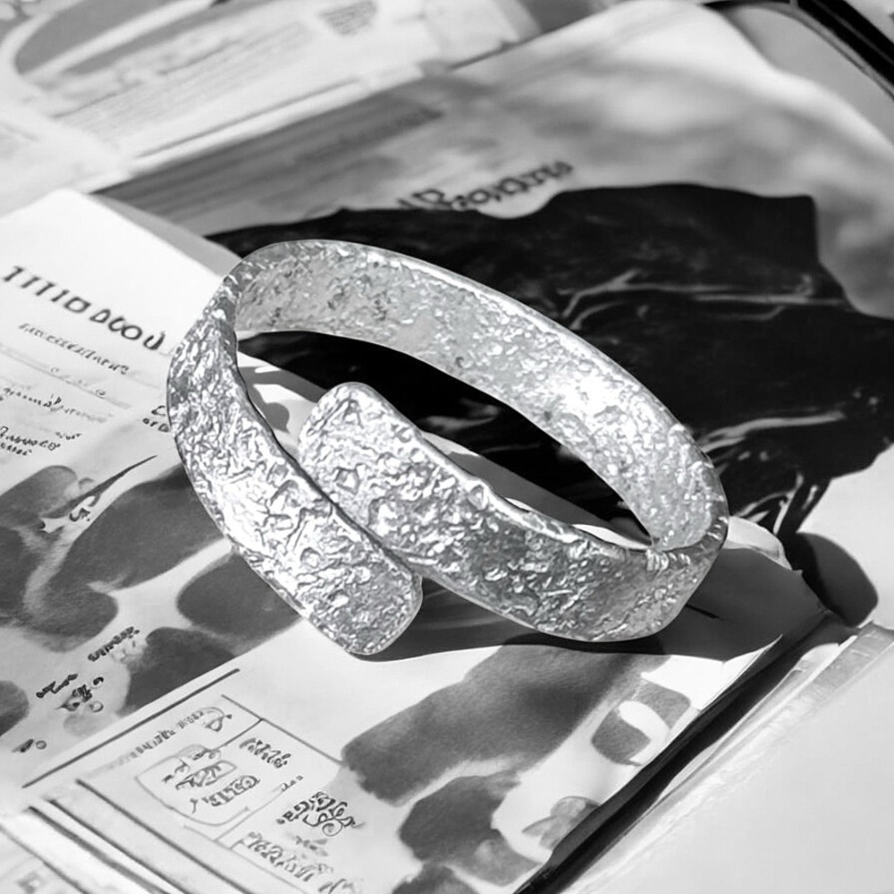 5 For $25💫Alternative Silver Aluminum Coiled Ring